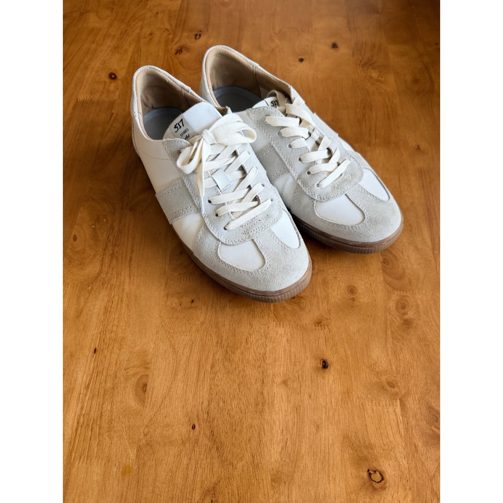 Shoopen 517 Stories and Beginning GAT Sneakers White Suede Men 9 BYSS19S56